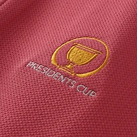 Men's Peter Millar  Red Presidents Cup Cradle Pique Performance Full-Zip Vest