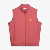 Men's Peter Millar  Red Presidents Cup Cradle Pique Performance Full-Zip Vest