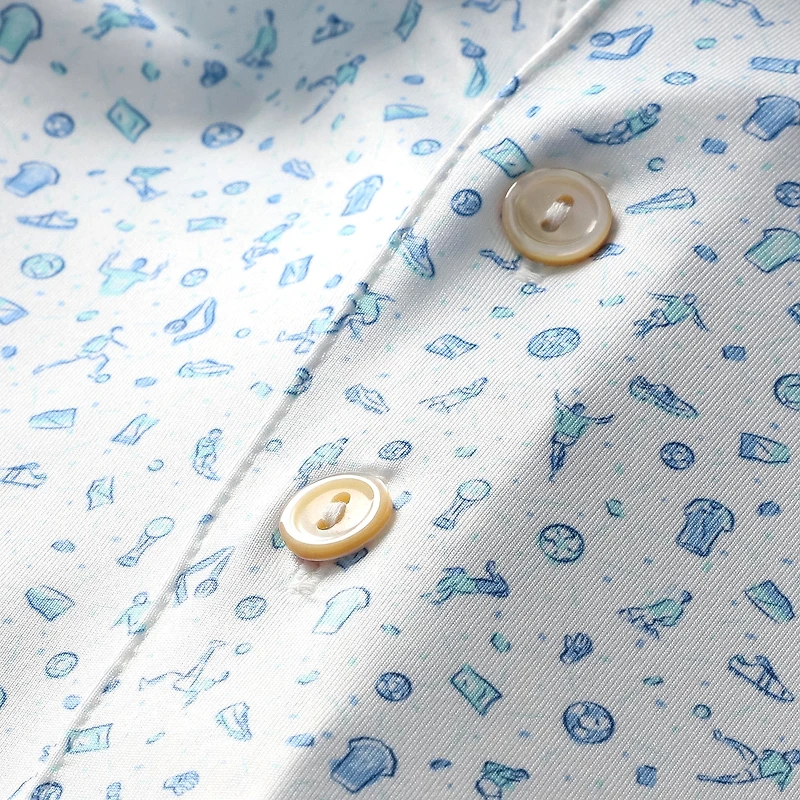 Polo de gardien but Peter Millar blanc pour homme, équipe internationale la Coupe du Président
