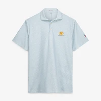 Men's Peter Millar  White Presidents Cup Team USA Flock Performance Jersey Polo