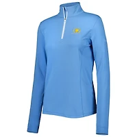 Women's tasc Performance Light Blue Presidents Cup Recess Tri-Blend Quarter-Zip Jacket