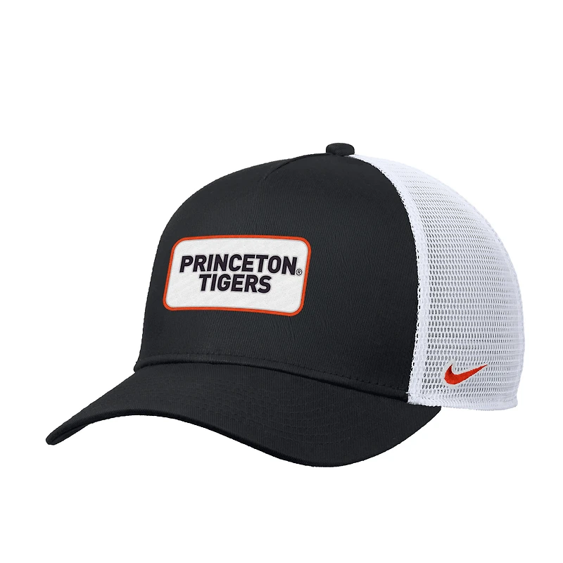 Casquette ajustable Nike noire Princeton Tigers 2025 On-Field Rise Trucker Performance pour homme