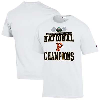 Unisex Champion White Princeton Tigers 2026 NCAA Men's Lacrosse National Champions Locker Room T-Shirt