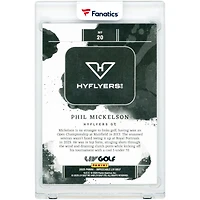 Phil Mickelson LIV Golf 2025 Panini Impeccable Logo Silver Bar #20 #11/30 Card