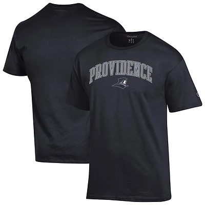 Men's Champion  Black Providence Friars Arched Logo T-Shirt