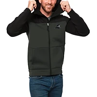 Men's Antigua Black/Charcoal Providence Friars Protect Full-Zip Hoodie
