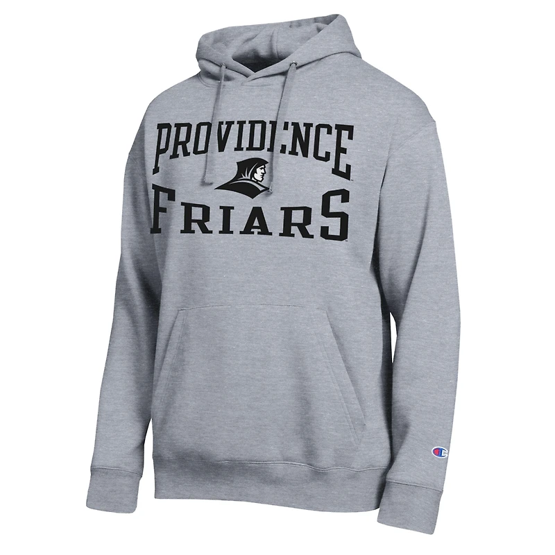 Men's Champion Heather Gray Providence Friars Team Hoodie