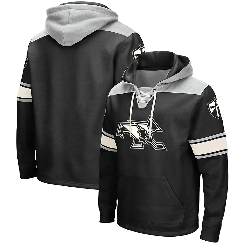Men's Colosseum Black Providence Friars 2.0 Lace-Up Pullover Hoodie