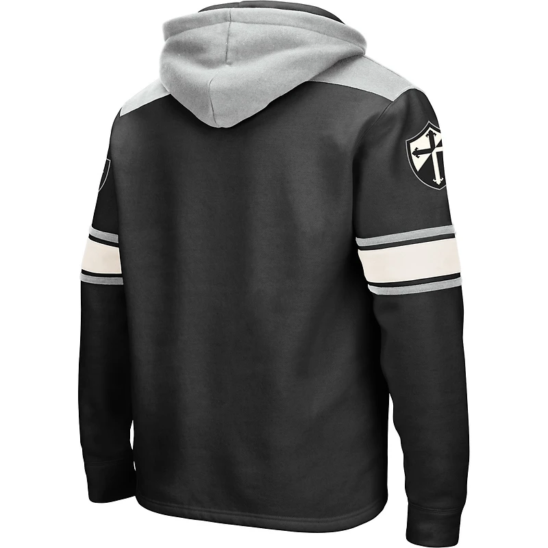 Men's Colosseum Black Providence Friars 2.0 Lace-Up Pullover Hoodie