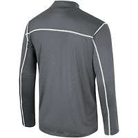 Coupe-vent Colosseum noir Providence Friars Cameron pour hommes avec quart de zip