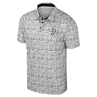 Colisée noir pour hommes Providence Friars Il est temps ! Polo imprimé sur toute la surface