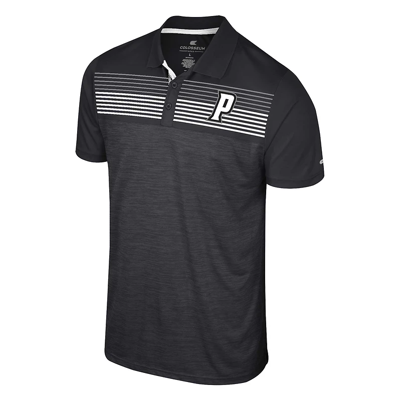 Men's Colosseum Black Providence Friars Langmore Polo