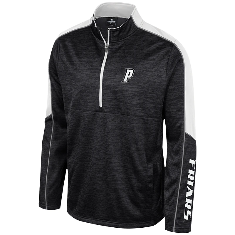 Veste à demi-zip chinée Colosseum noire Providence Friars pour hommes