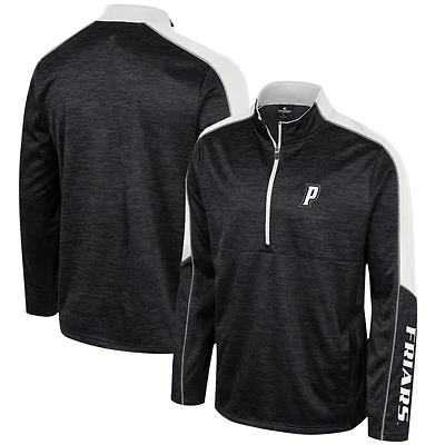 Veste à demi-zip chinée Colosseum noire Providence Friars pour hommes