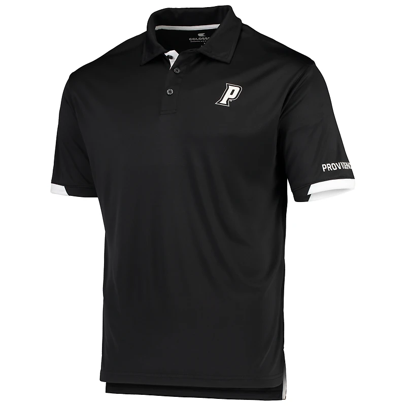 Men's Colosseum Black Providence Friars Santry Lightweight Polo