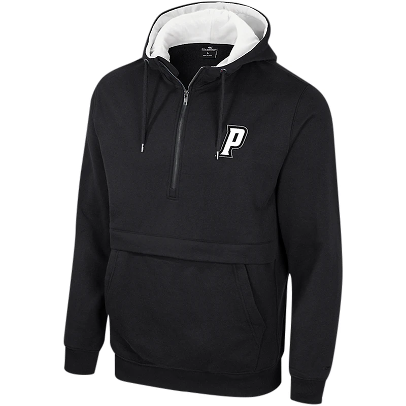 Men's Colosseum Black Providence Friars Team Half-Zip Pullover Hoodie