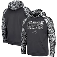 Colosseum Charcoal Providence Friars OHT Military Appreciation Digital Camo Sweat à capuche pour homme