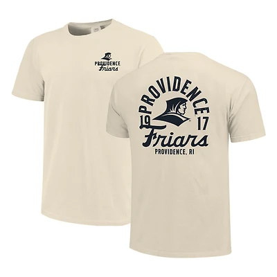 Men's Cream Providence Friars Comfort Colors Mascot Overlay T-Shirt