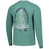 Men's Image One Light Green Providence Friars Holiday Long Sleeve T-Shirt
