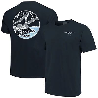 Unisex Black Providence Friars Scenic Comfort Colors T-Shirt