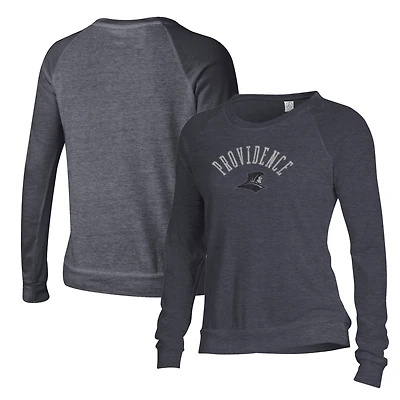 Women's Alternative Apparel Black Providence Friars Slouchy Pullover Sweatshirt