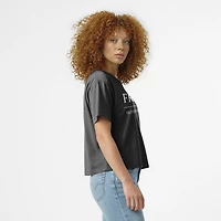 Women's Champion  Black Providence Friars Waist Length Wordmark T-Shirt