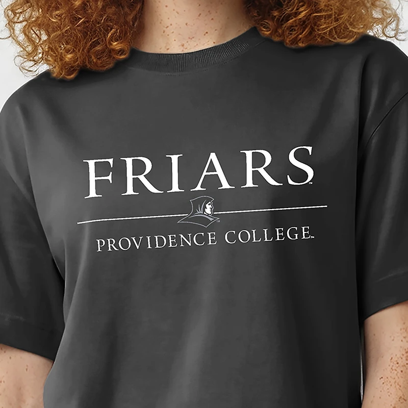 T-shirt Champion Black Providence Friars pour femme, longueur taille, logo
