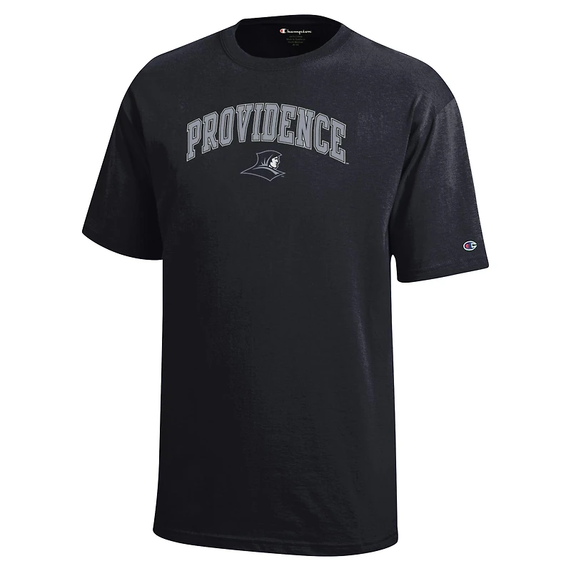T-shirt noir avec logo Providence Friars Arch Over Champion pour jeunes