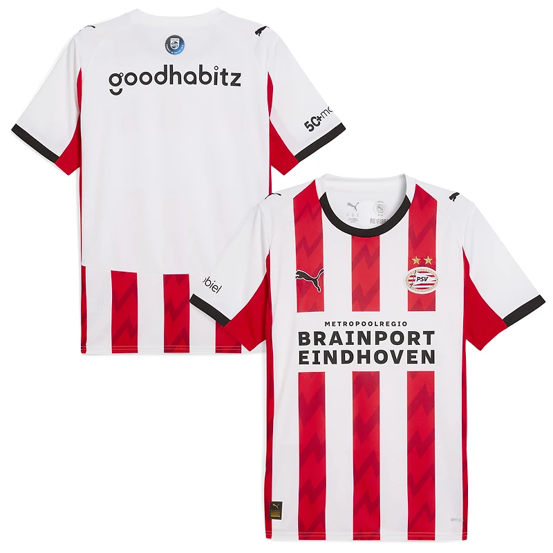 Men's Puma White PSV Eindhoven 2025/26 Home Replica Jersey