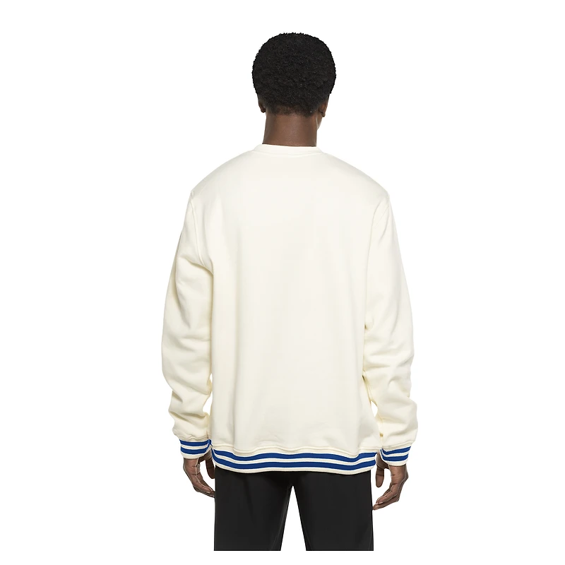Men's New Era Cream Puerto Rico Baseball Throwback Sweatshirt