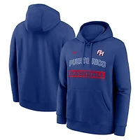 Sweat à capuche Nike Royal Puerto Rico Baseball 2026 World Classic pour homme