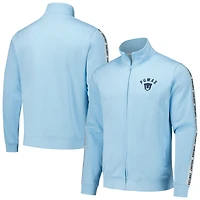 Men's Light Blue Pumas Cantera Full-Zip Track Jacket
