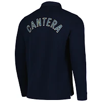 Men's Navy Pumas Cantera Rugged Long Sleeve Polo