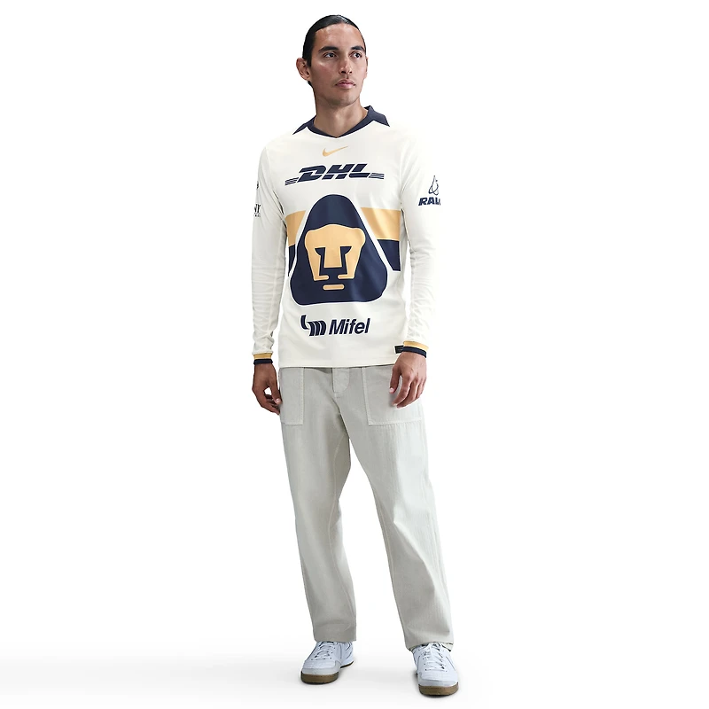 Maillot à manches longues Nike crème Pumas Domicile 2025/26 pour homme