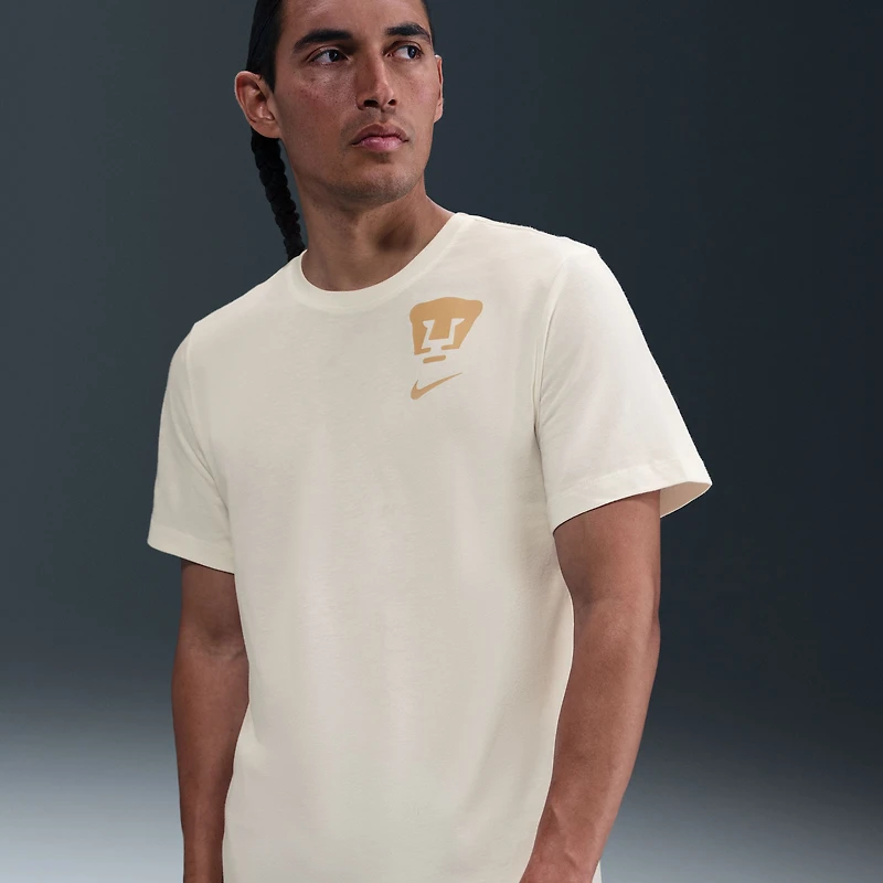 T-shirt Nike crème avec écusson des Pumas pour homme