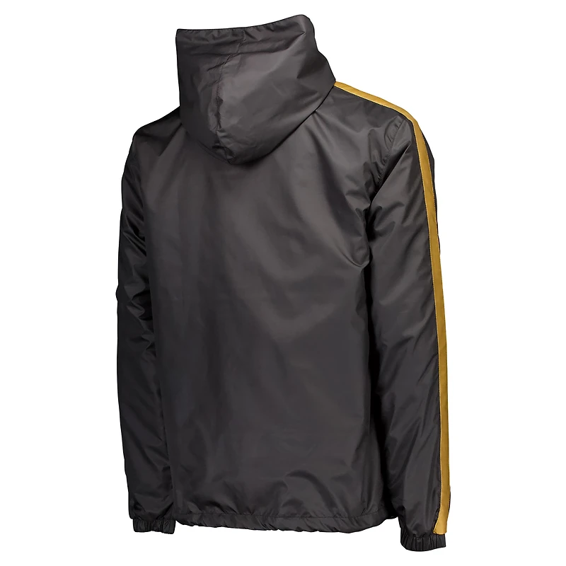 Coupe-vent à capuche et fermeture éclair intégrale Pumas Black & Gold Collection pour hommes