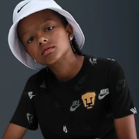 T-shirt Nike noir pour jeunes avec écusson Pumas Just Do It