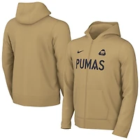 Sweat à capuche entièrement zippé Nike Pumas Club 2025/26 jaune pour jeunes