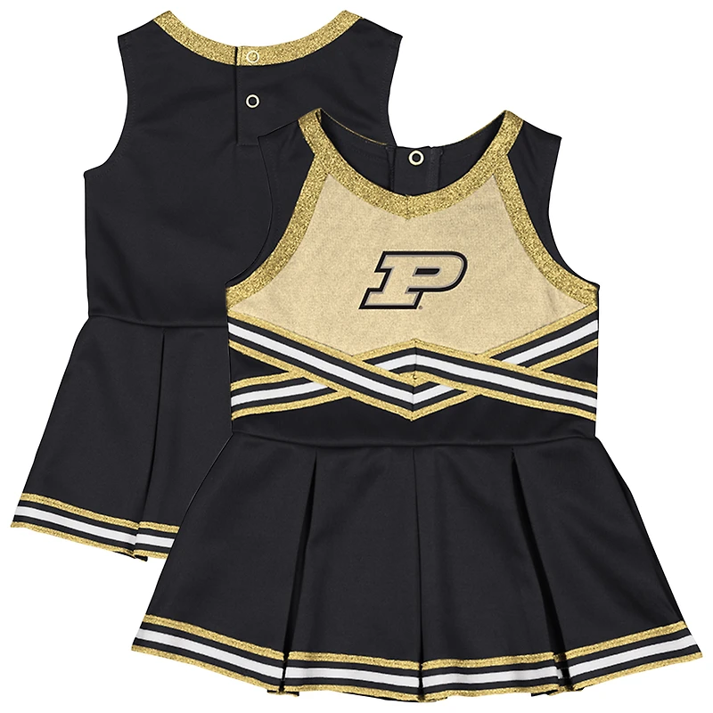 Robe de cheerleading noire pour filles du Colisée des Boilermakers Purdue Lollipop Park