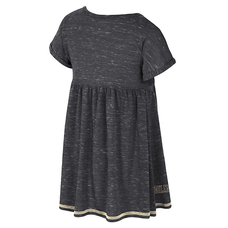 Girls Toddler Colosseum  Black Purdue Boilermakers Fleet Dress