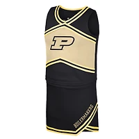 Ensemble haut et jupe de pom-pom girl noire Purdue Boilersmakers Colosseum pour jeunes filles