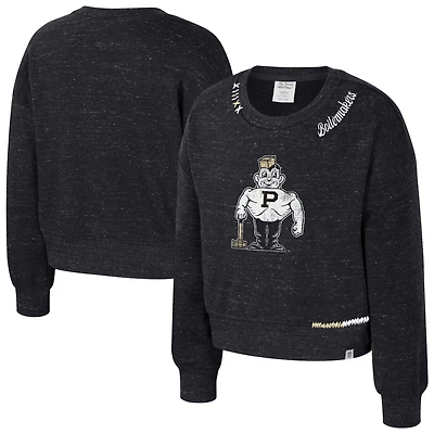 Girls Youth Colosseum Black Purdue Boilermakers Just a Minute Sweatshirt