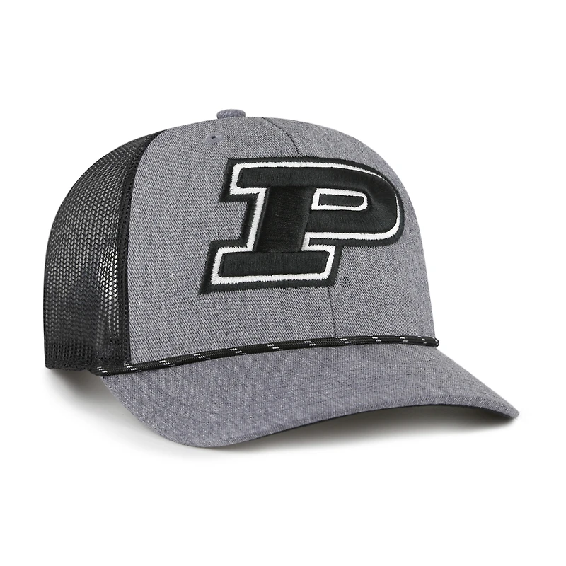 Men's '47  Gray Purdue Boilermakers Carbon Rope Adjustable Hat