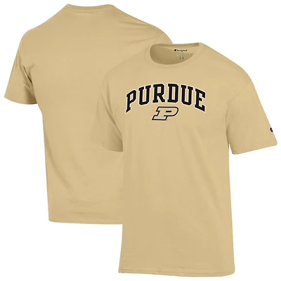 T-shirt Champion Gold Purdue Boilermakers pour homme avec logo Arch Over