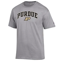 T-shirt à logo arché Purdue Boilermakers Champion Heather Grey pour homme