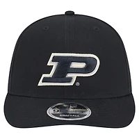 Casquette Snapback 9FIFTY à profil bas Purdue Boilermakers noire New Era pour homme