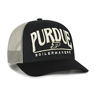 Men's '47 Black Purdue Boilermakers Arid Adjustable Trucker Hat