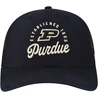 Casquette ajustable noire Purdue Boilermakers Pitstop Trucker '47 pour homme