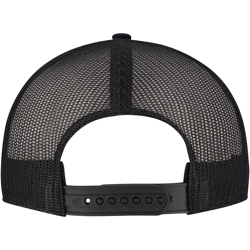 Casquette ajustable noire Purdue Boilermakers Pitstop Trucker '47 pour homme