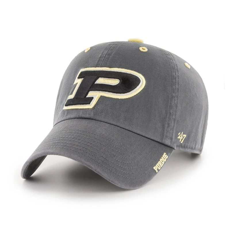 Casquette ajustable Purdue Boilermakers Ice Clean Up '47 Charcoal pour homme